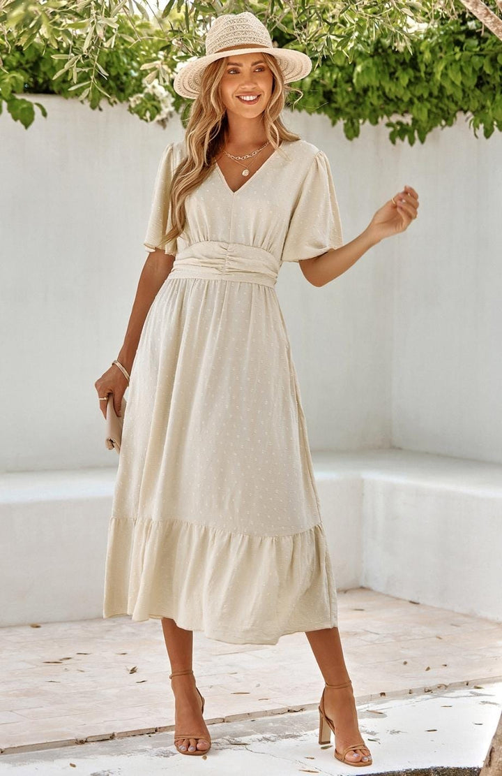 Robe De Couture Campagnarde | Reine Rustique BEIGE / S