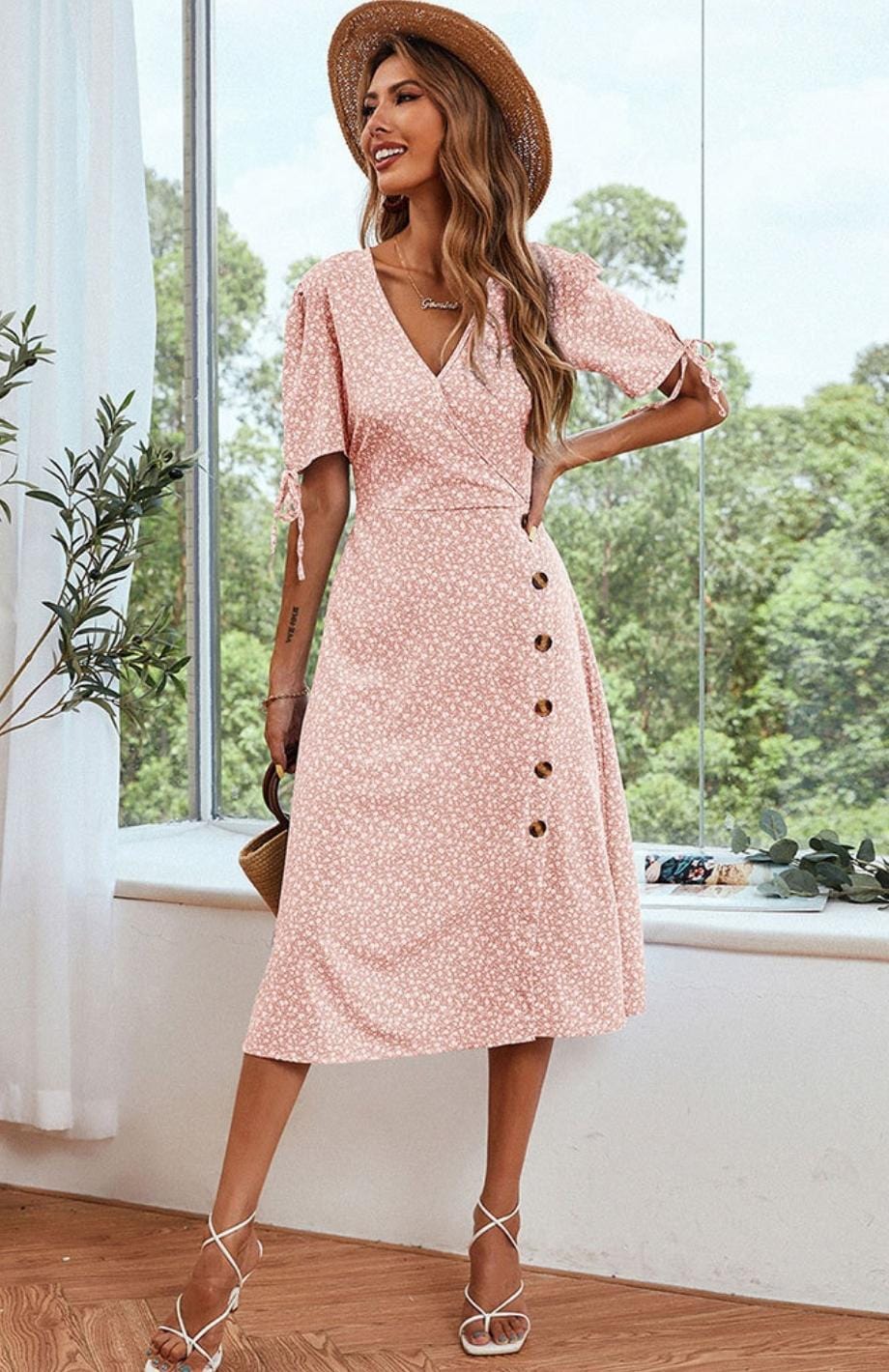 Robe de Demoiselle D'honneur pour un Mariage Champêtre | Reine Rustique ROSE / S