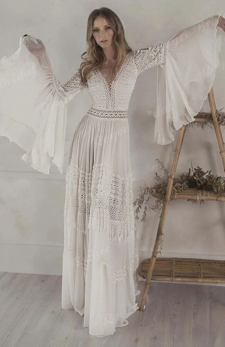 Robe De Mariée Bohème Dentelle | Reine Rustique IVOIRE / 2