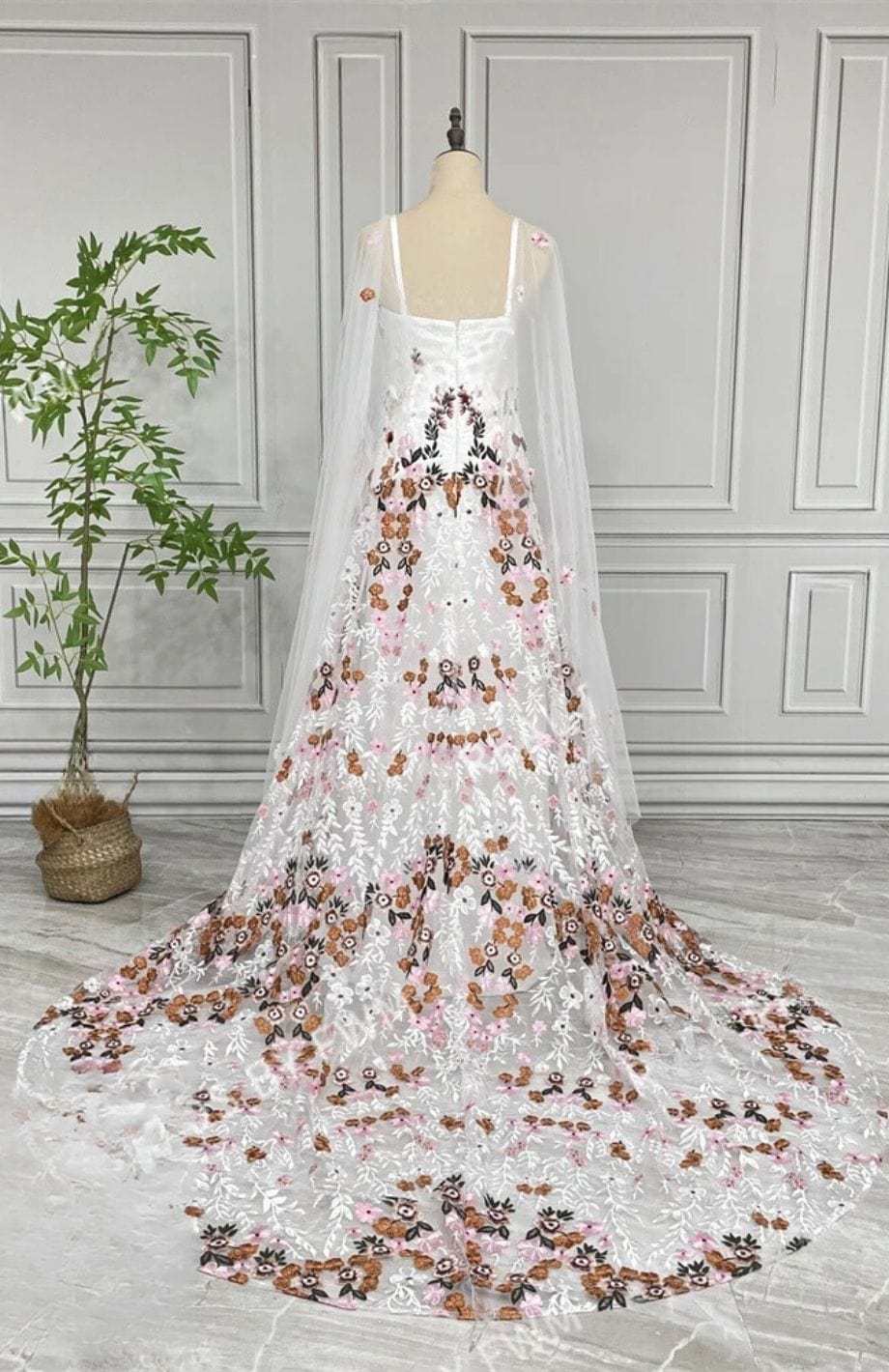 Robe De Mariée Bohème Fleurie | Reine Rustique