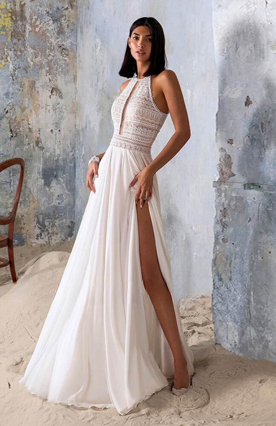 Robe De Mariée Bohème Fluide | Reine Rustique