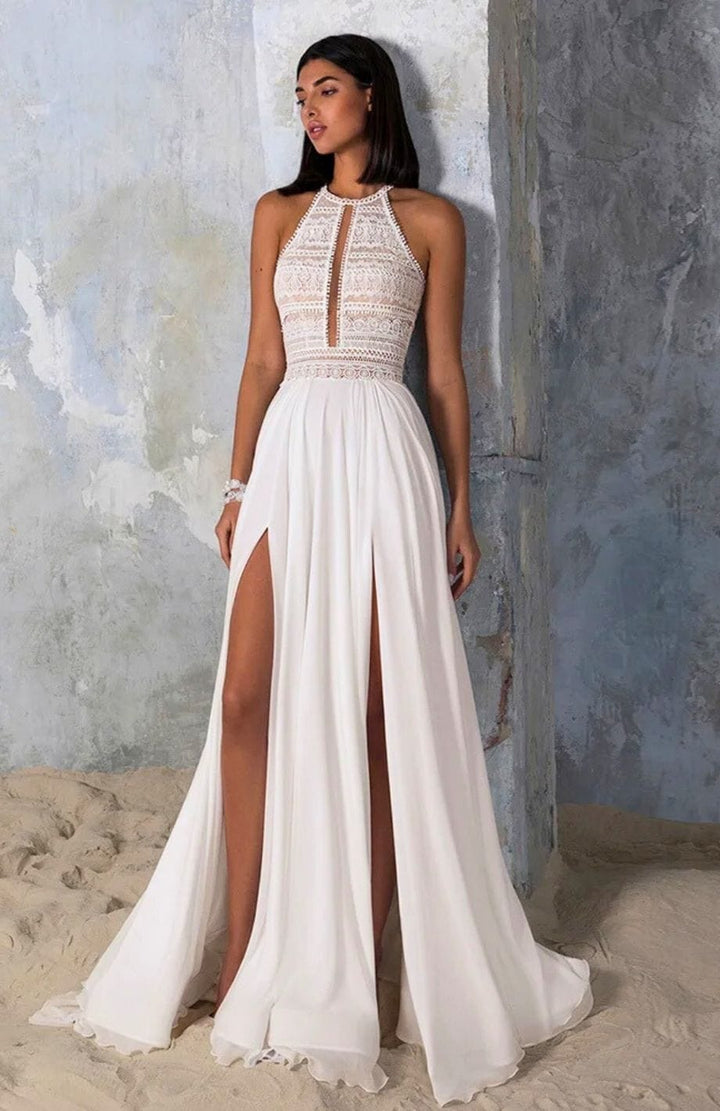 Robe De Mariée Bohème Fluide | Reine Rustique BLANC / 2