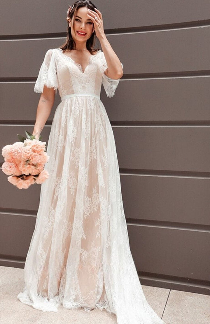 Robe De Mariée Bohème Ivoire | Reine Rustique IVOIRE / 2