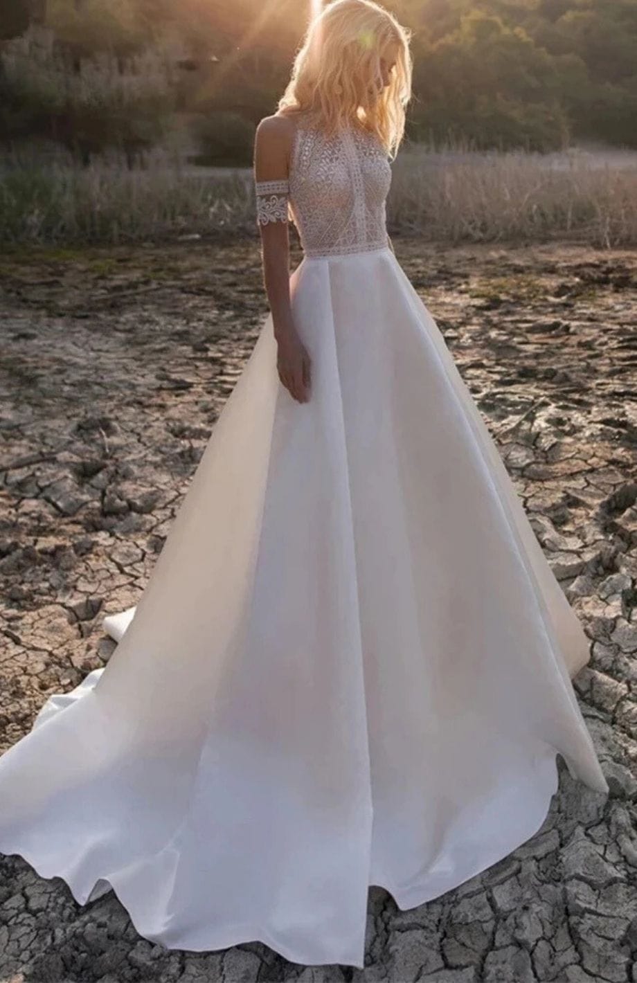 Robe De Mariée Boho | Reine Rustique BLANC / 2