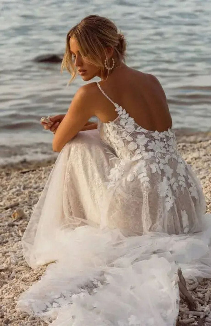 Robe De Mariée Bustier Bohème | Reine Rustique