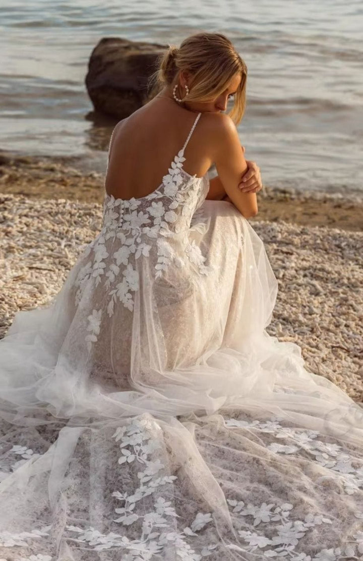 Robe De Mariée Bustier Bohème | Reine Rustique