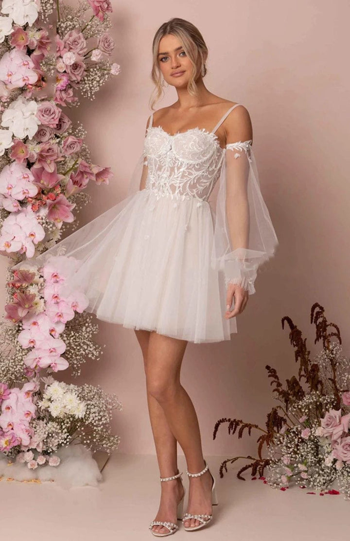Robe De Mariée Champêtre Courte BLANC / 2