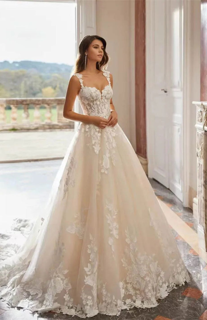 Robe De Mariée Champêtre Dos Nu