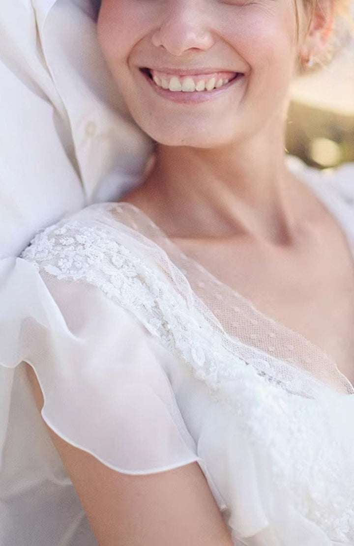 Robe De Mariée Dos Nu Bohème | Reine Rustique
