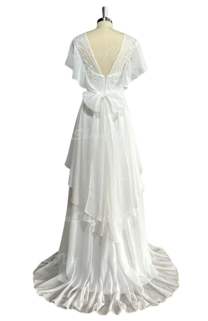 Robe De Mariée Dos Nu Bohème | Reine Rustique