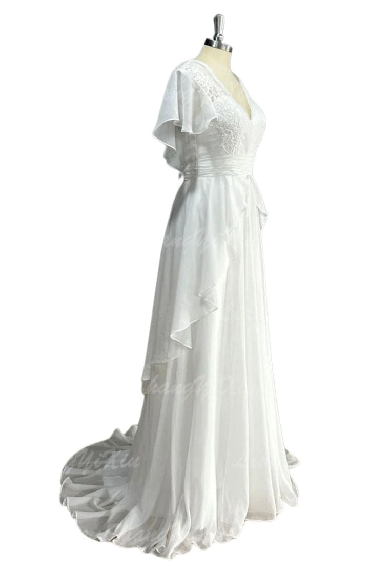 Robe De Mariée Dos Nu Bohème | Reine Rustique