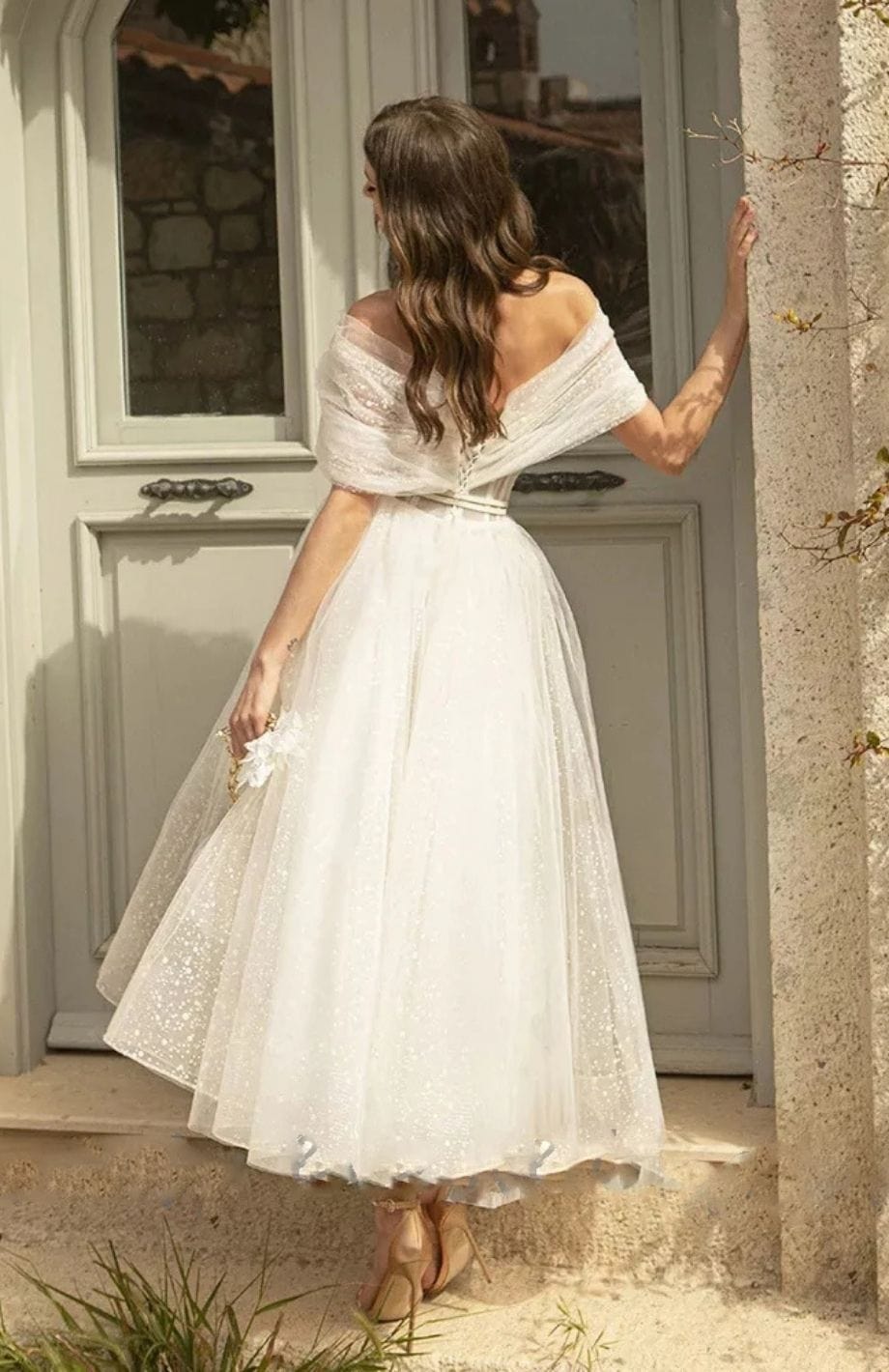 Robe De Mariée Mi Longue Bohème | Reine Rustique