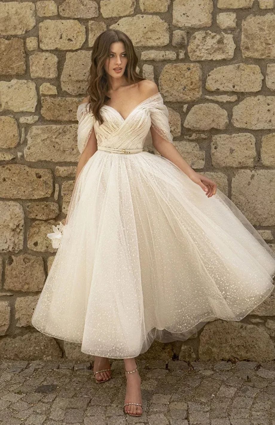 Robe De Mariée Mi Longue Bohème | Reine Rustique