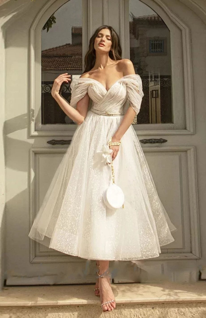 Robe De Mariée Mi Longue Bohème | Reine Rustique IVOIRE / 2