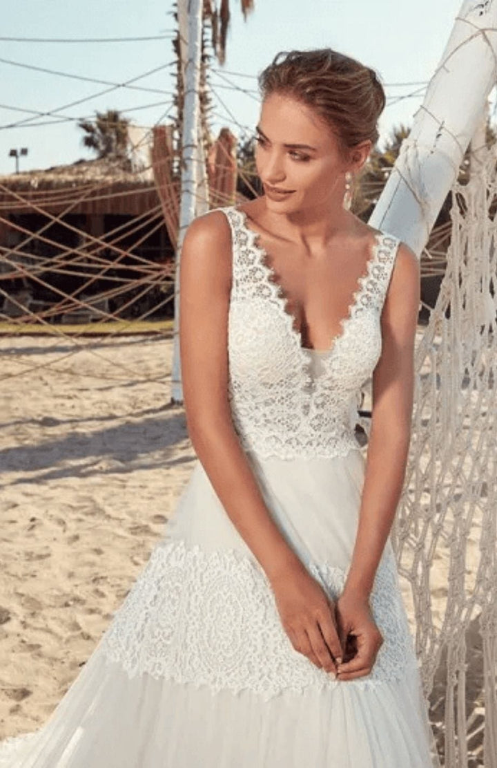 Robe De Mariée Plage Bohème | Reine Rustique