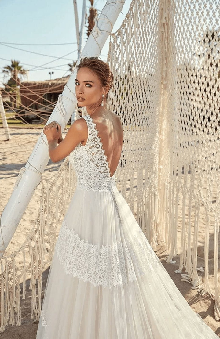 Robe De Mariée Plage Bohème | Reine Rustique