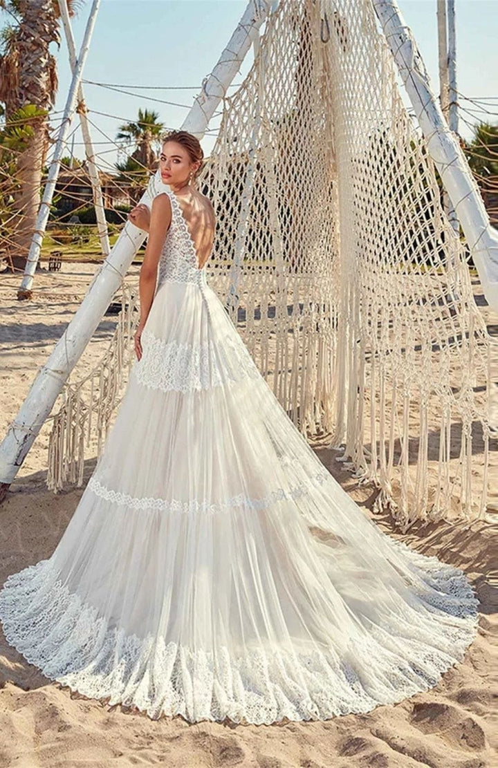 Robe De Mariée Plage Bohème | Reine Rustique