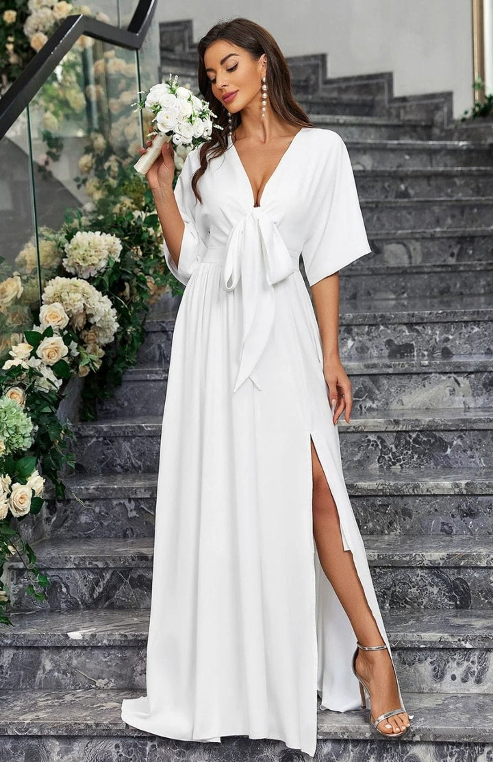 Robe De Mariée Trapeze Bohème | Reine Rustique