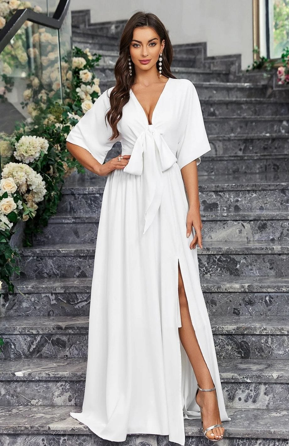 Robe De Mariée Trapeze Bohème | Reine Rustique BLANC / 16