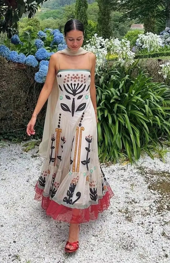 Robe De Plage Bohème BEIGE / S