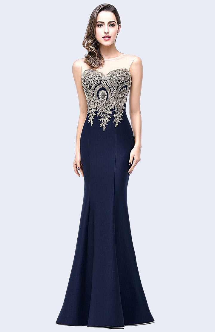 Robe De Soirée Mariage | Reine Rustique BLEU MARINE / 2