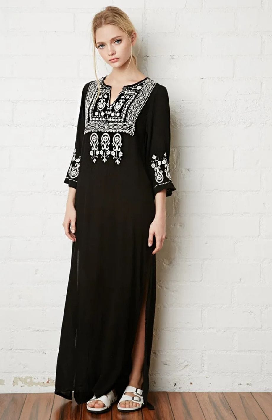 Robe Demoiselle D'honneur Bohème | Reine Rustique NOIR / S