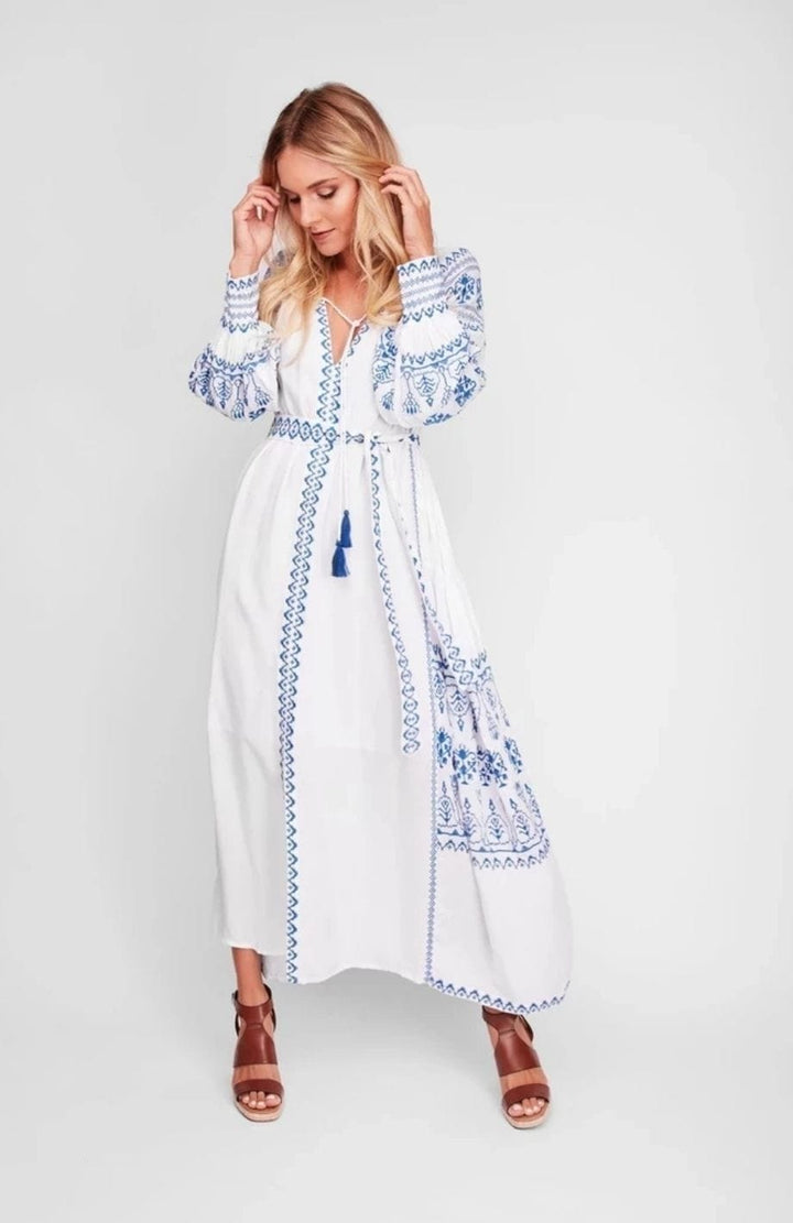Robe En Lin Bohème Chic | Reine Rustique