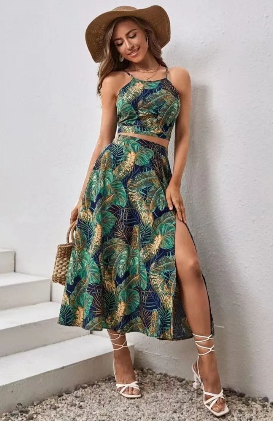 Robe Femme Thème Champêtre VERT / S