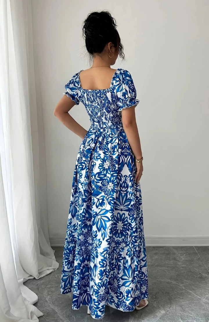 Robe Fleurie Bleue