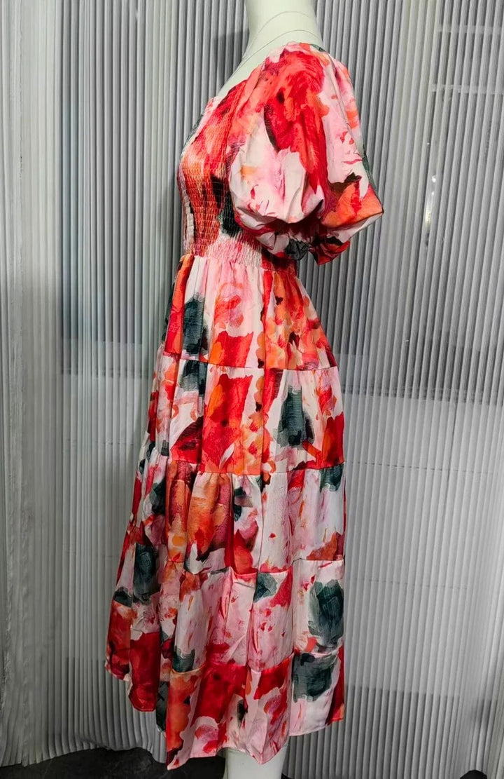 Robe Fleurie Pour Mariage Champêtre | Reine Rustique