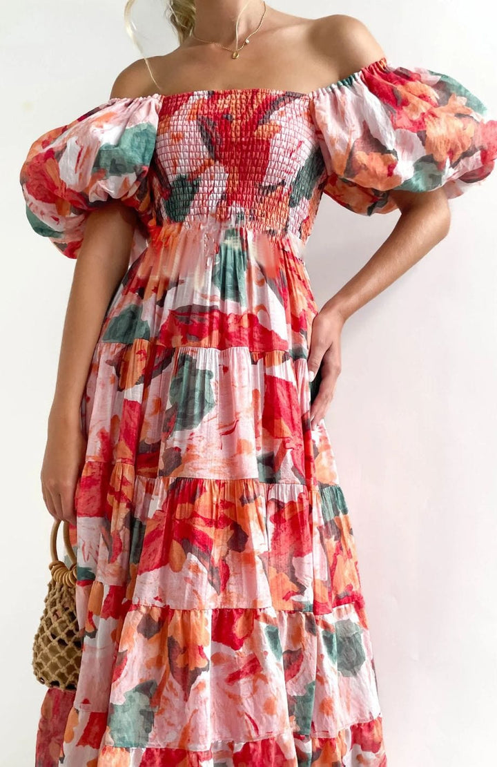 Robe Fleurie Pour Mariage Champêtre | Reine Rustique