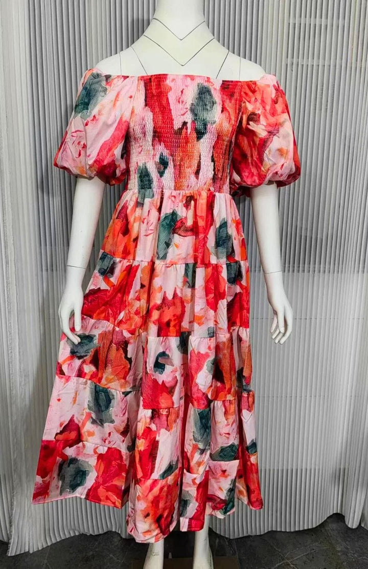Robe Fleurie Pour Mariage Champêtre | Reine Rustique