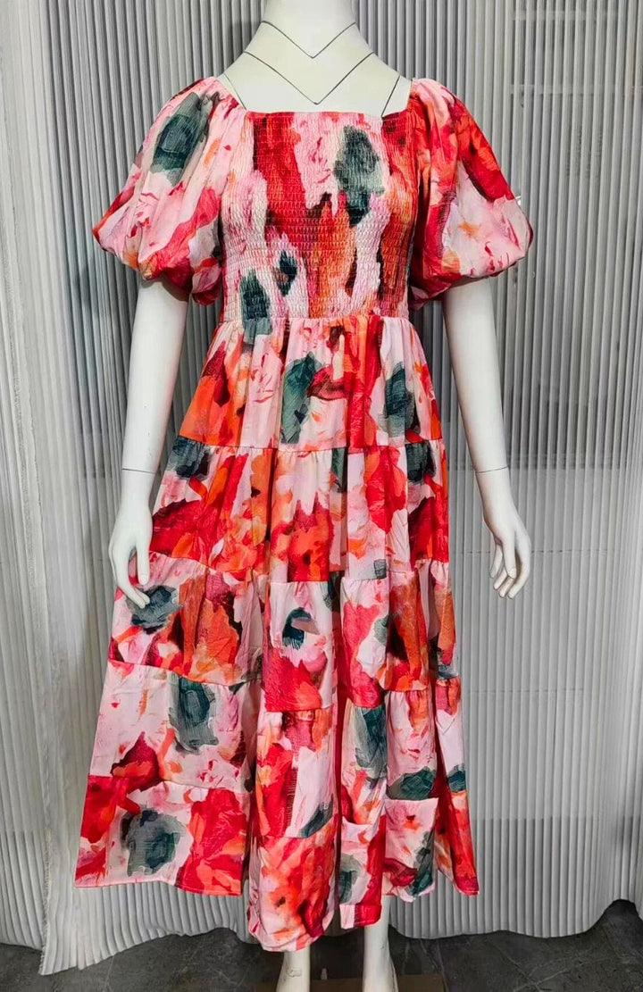 Robe Fleurie Pour Mariage Champêtre | Reine Rustique