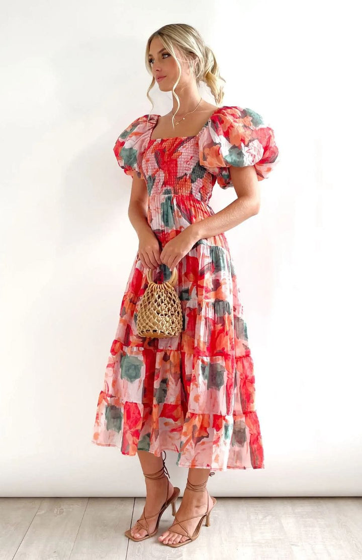 Robe Fleurie Pour Mariage Champêtre | Reine Rustique
