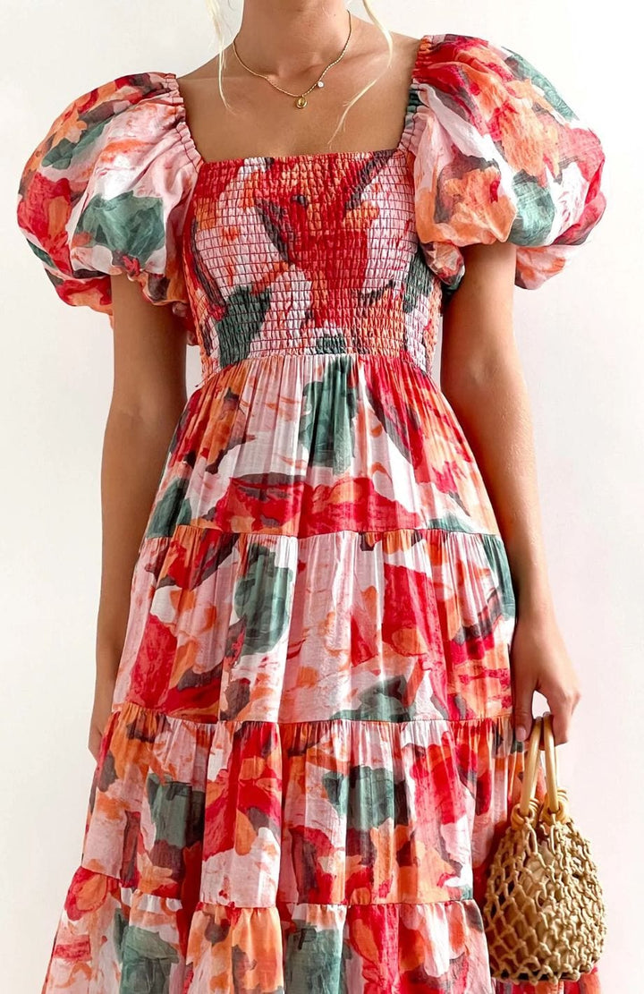 Robe Fleurie Pour Mariage Champêtre | Reine Rustique