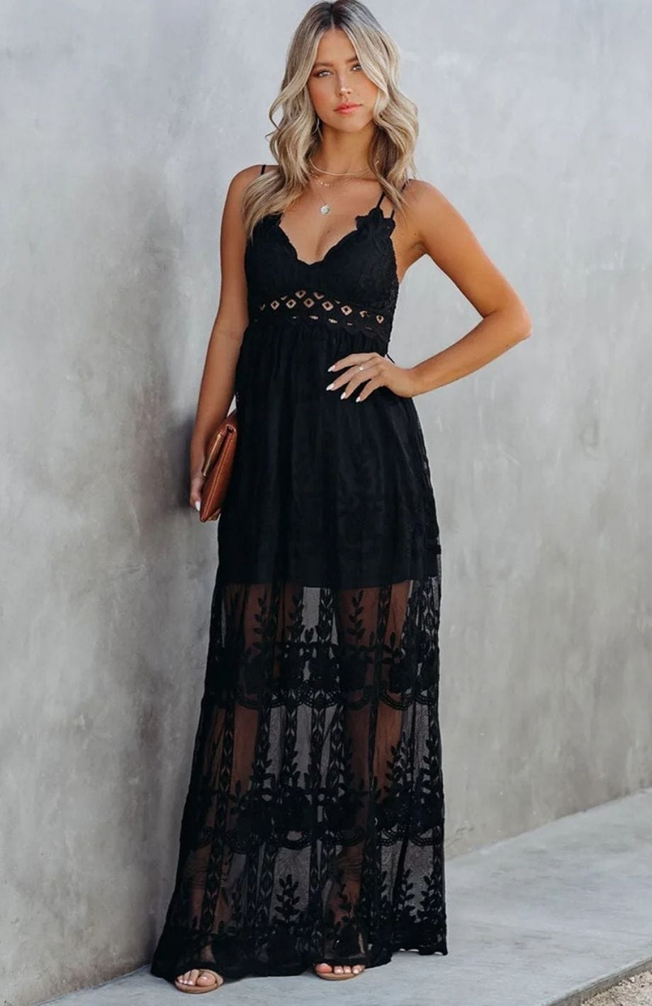 Robe Invitée Mariage Bohème | Reine Rustique NOIR / S