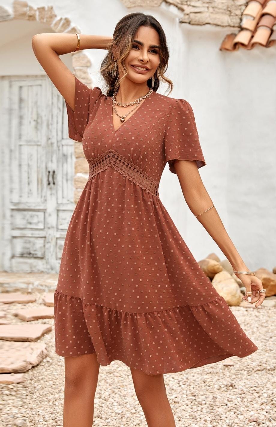 Robe Champetre Belle Robe Simple Boheme Dentelle La Robe Boheme