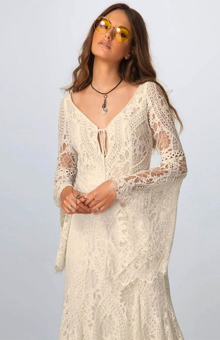 Robe Ivoire Bohème | Reine Rustique