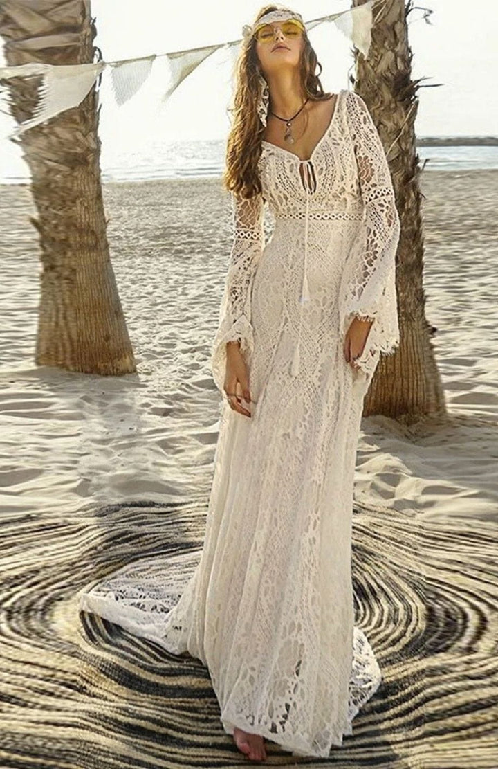 Robe Ivoire Bohème | Reine Rustique