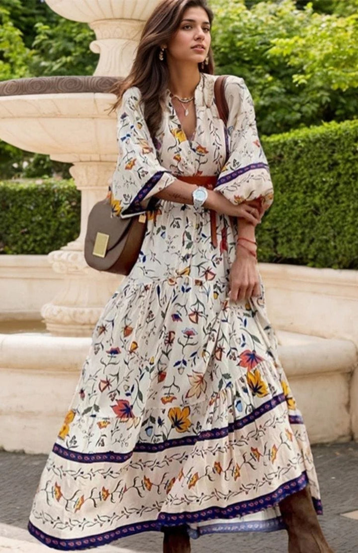 Robe Longue Bohème Italienne | Reine Rustique