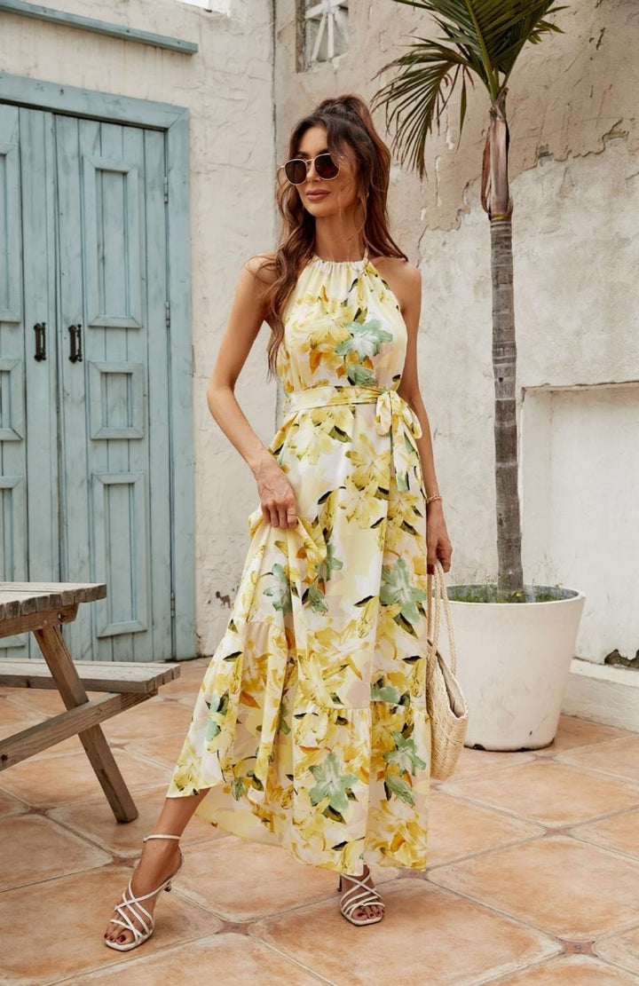 Robe Longue Campagnarde | Reine Rustique Yellow / S