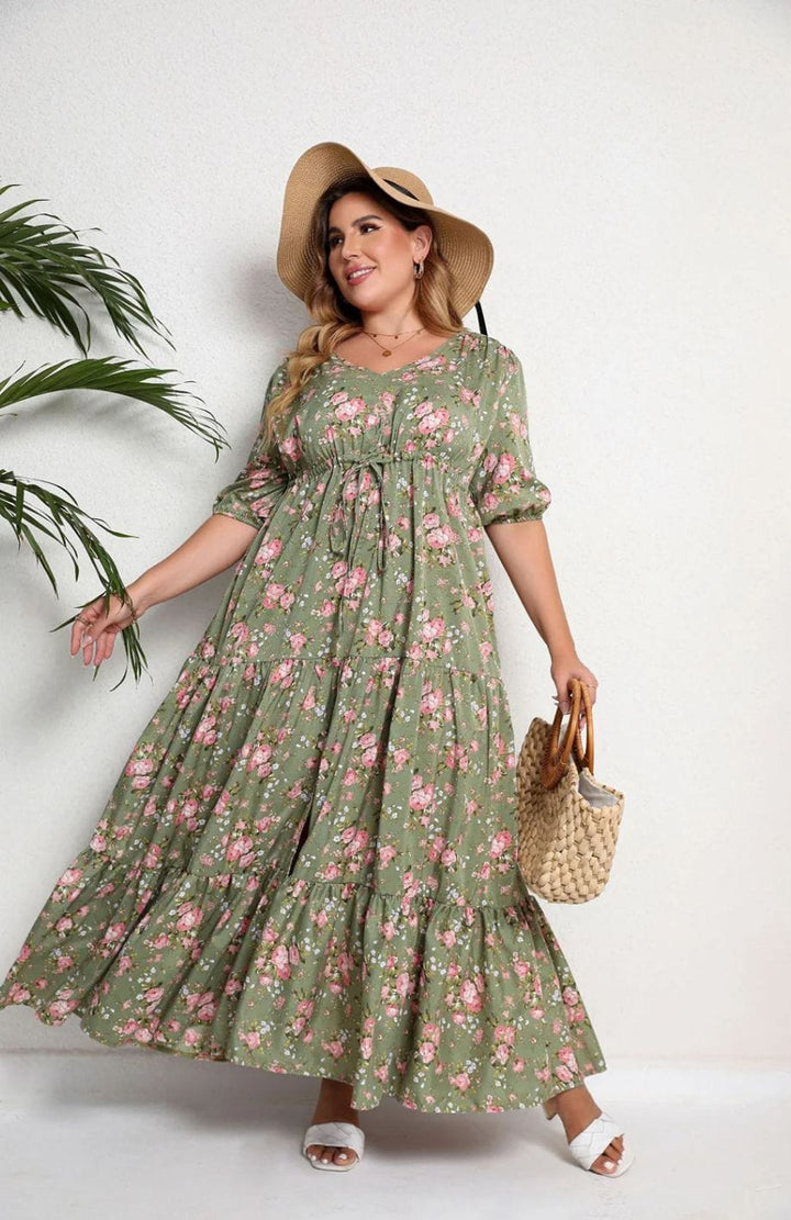 Robe Longue Champêtre Grande Taille