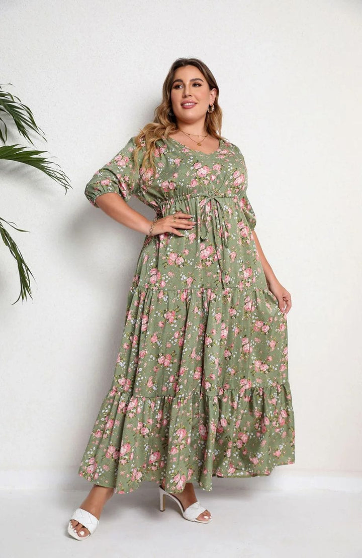 Robe Longue Champêtre Grande Taille