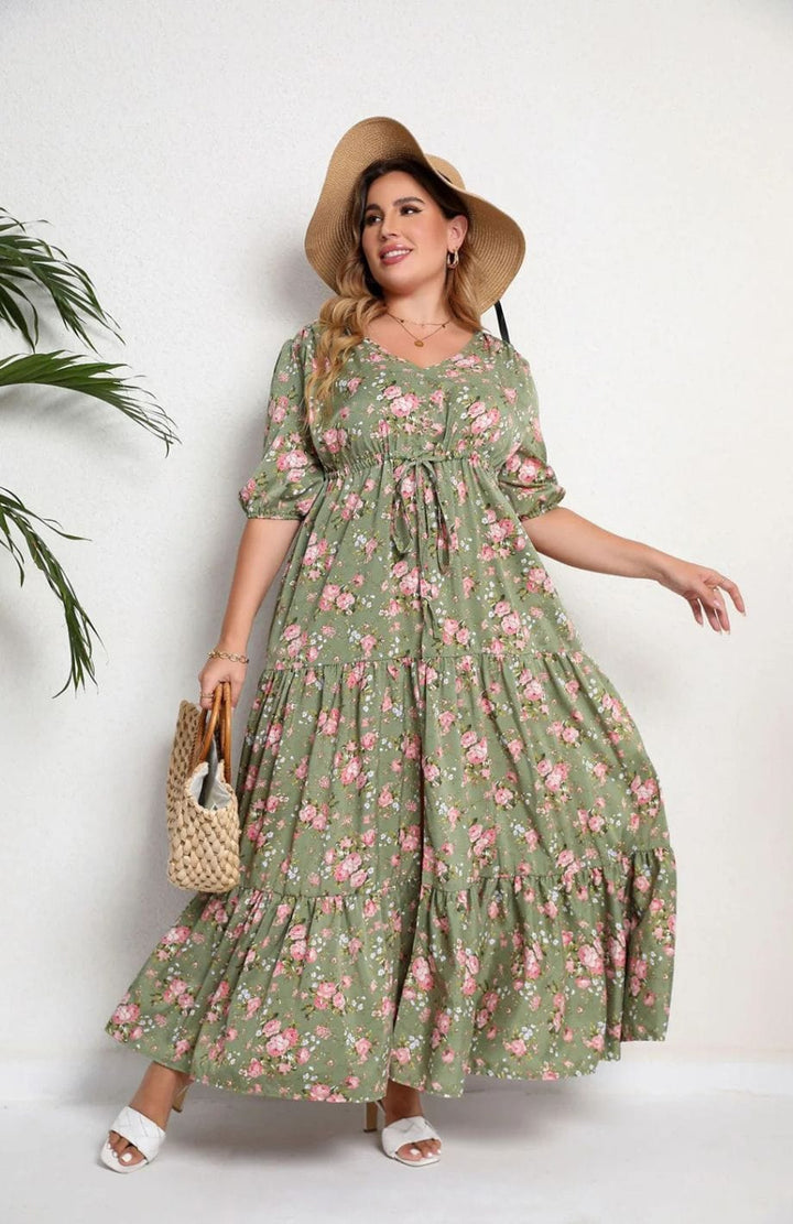 Robe Longue Champêtre Grande Taille