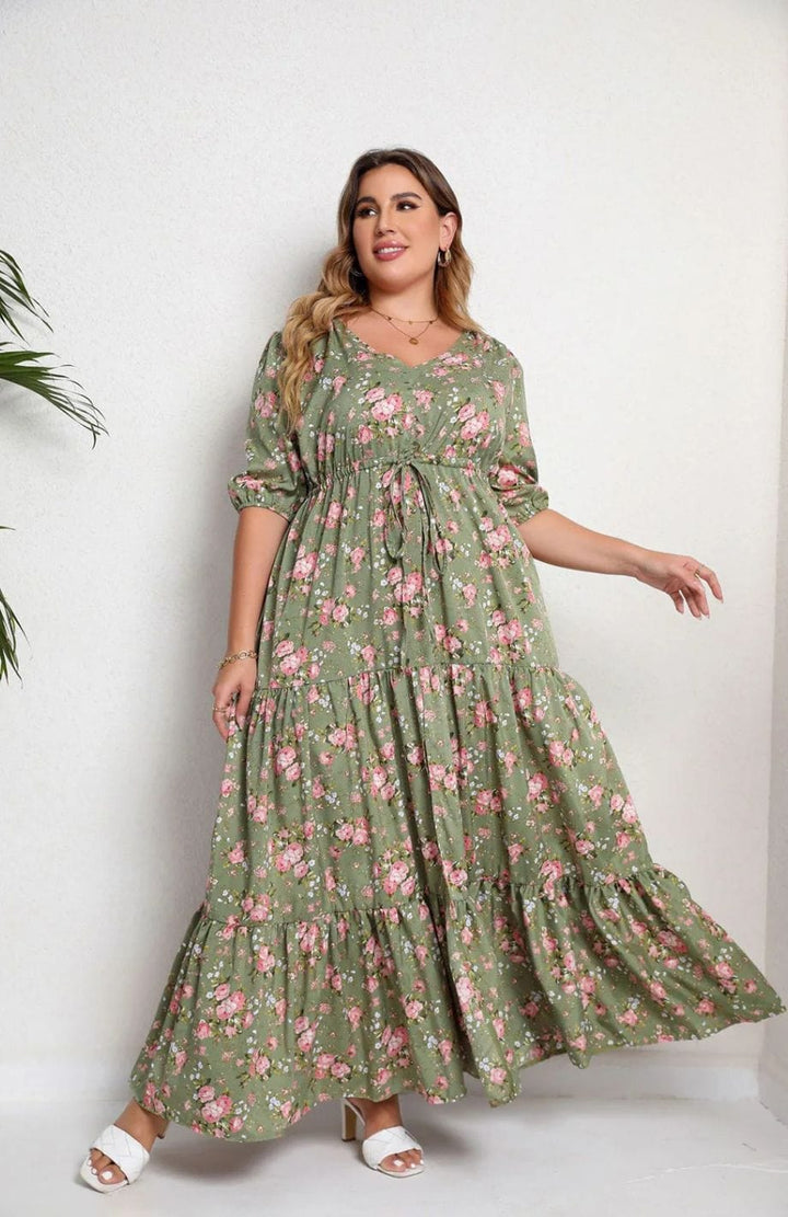 Robe Longue Champêtre Grande Taille