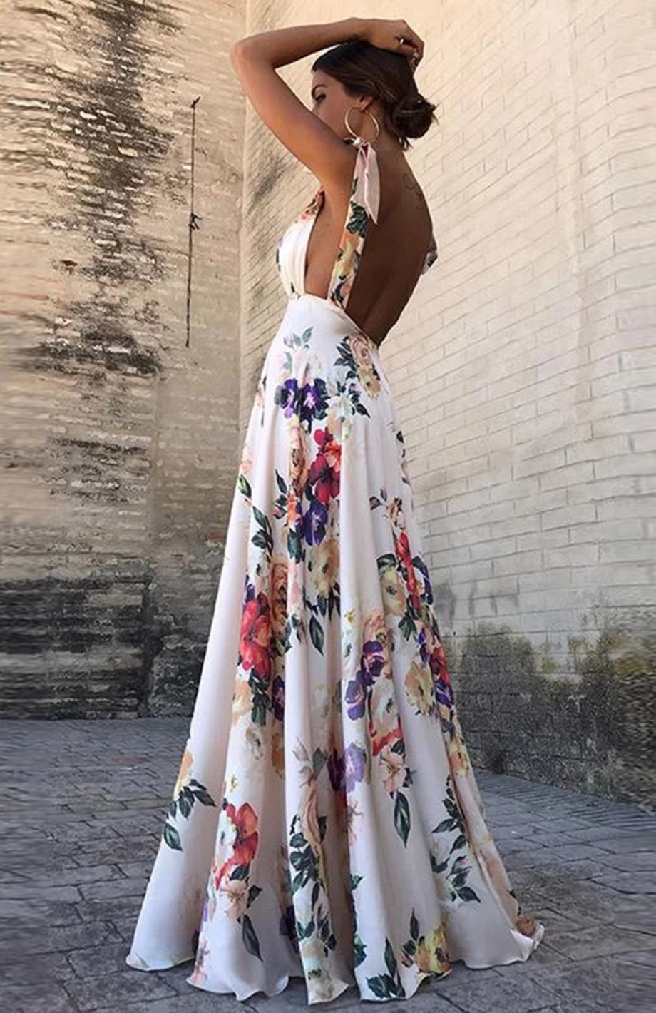 Robe Longue Fleurie Champêtre