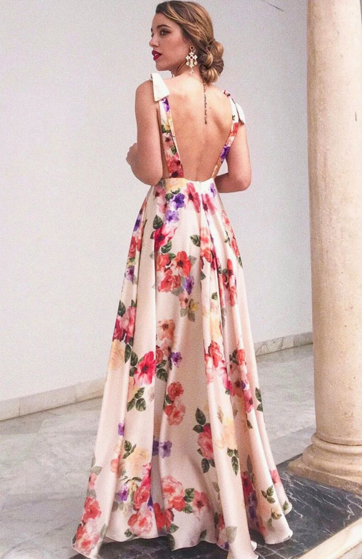 Robe Longue Fleurie Champêtre