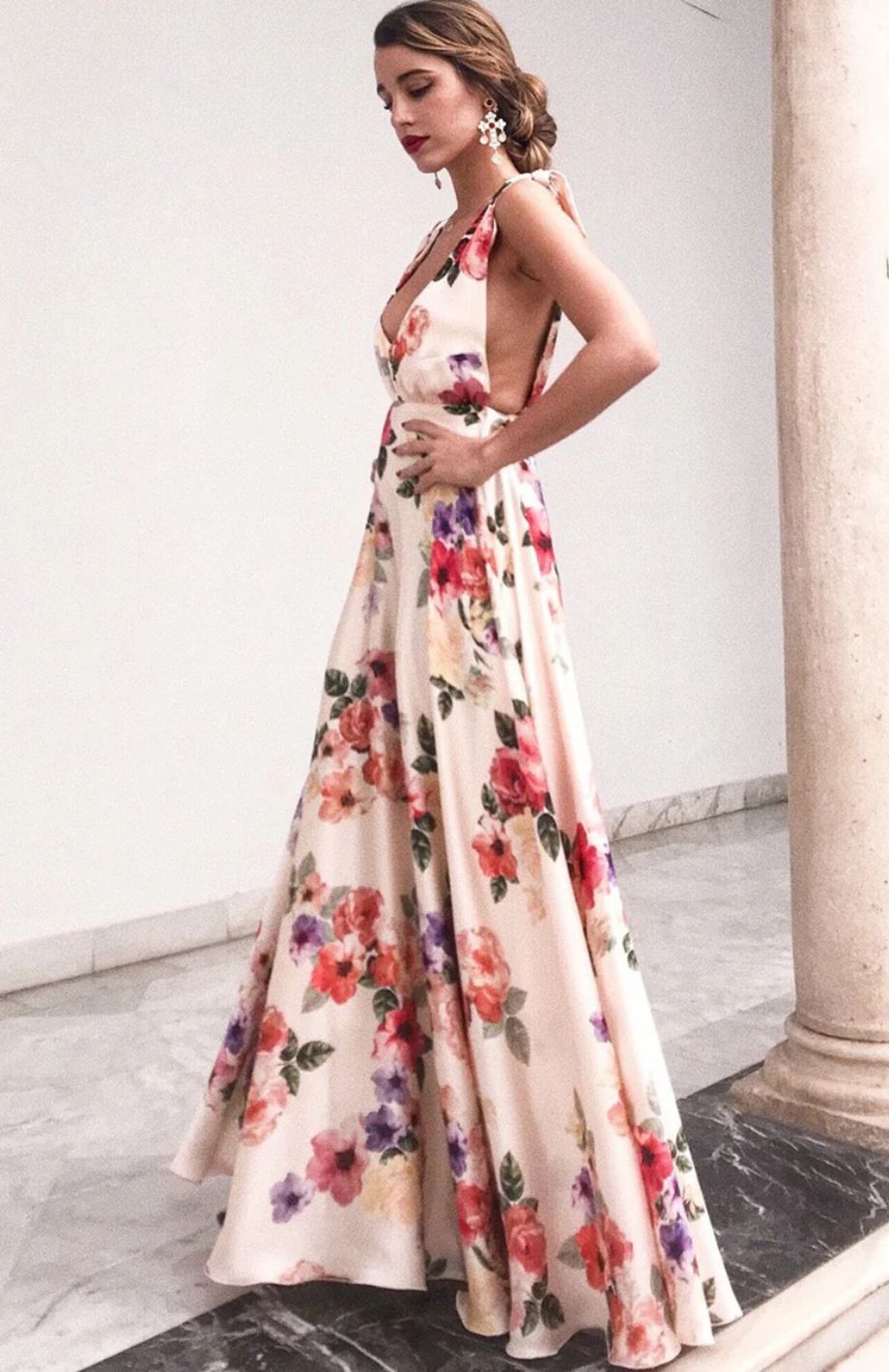 Robe Longue Fleurie Champêtre