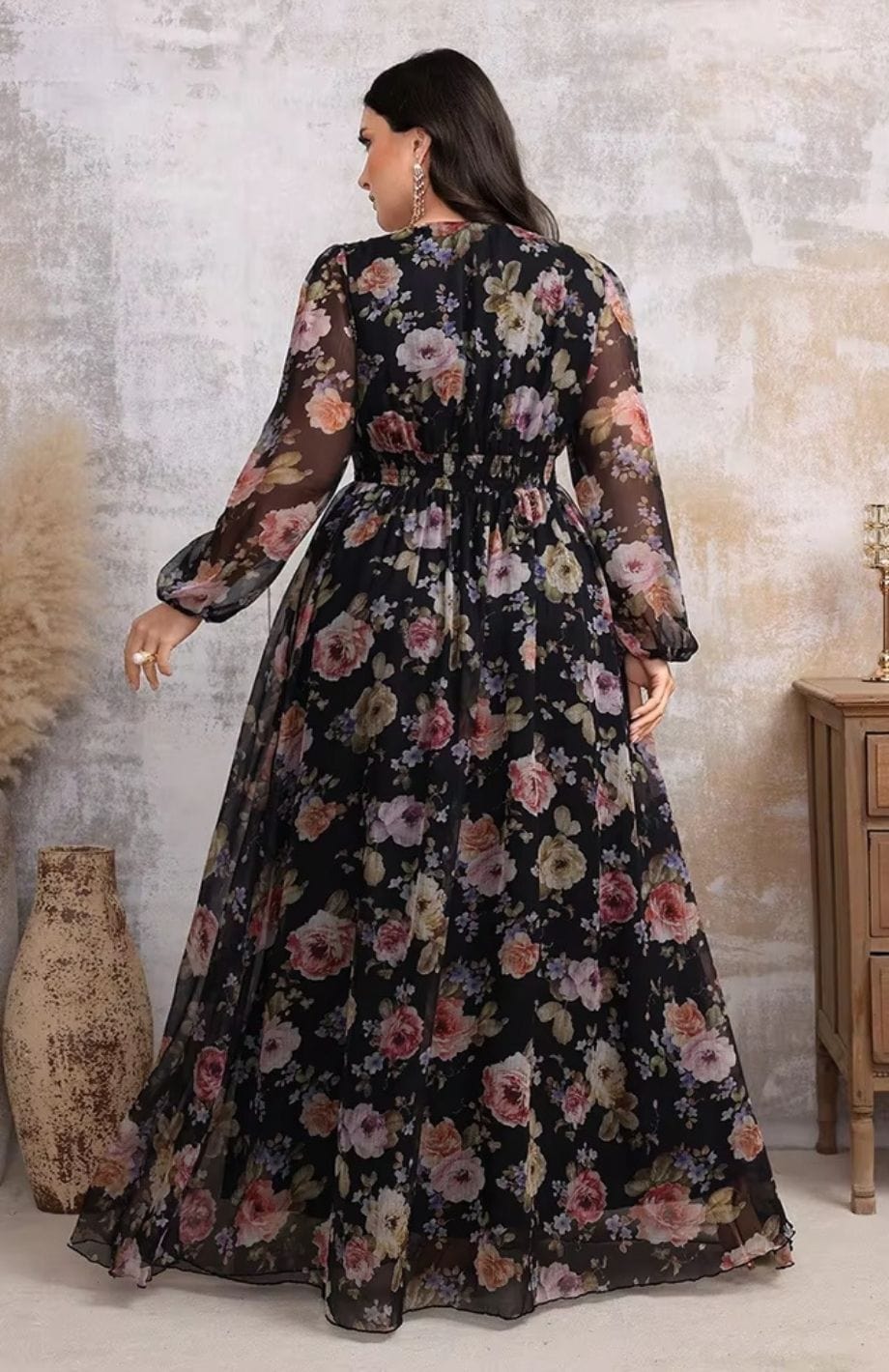 Robe Longue Grande Taille Bohème | Reine Rustique