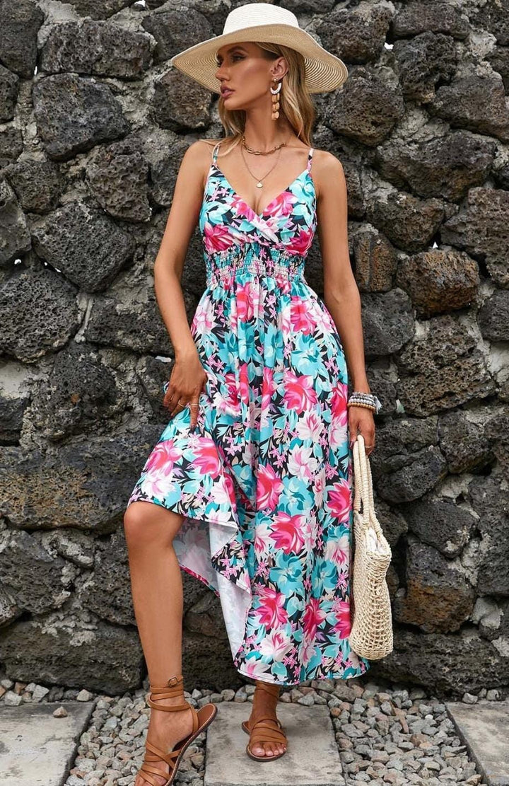 Robe Longue Paysanne | Reine Rustique ROSE VERT / S